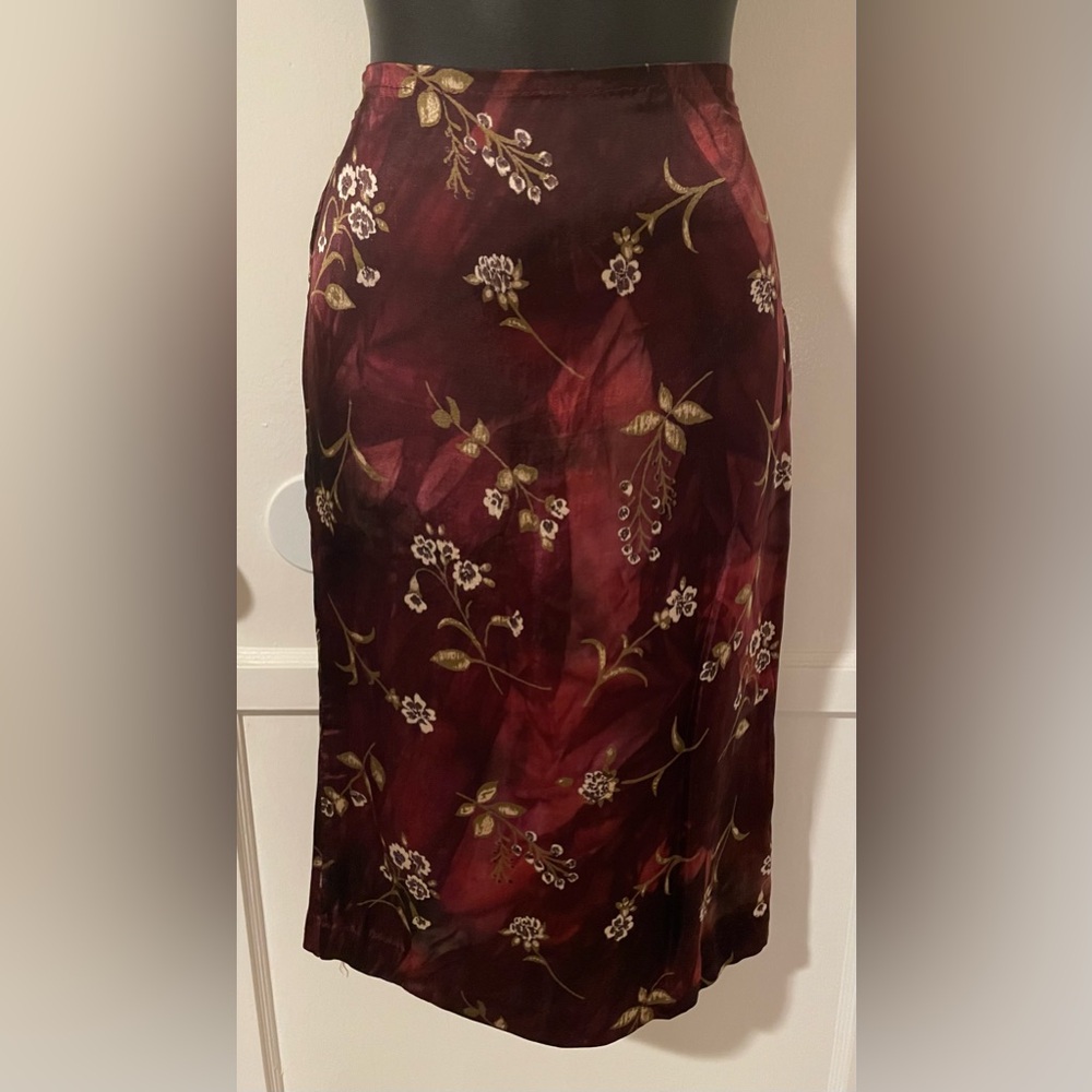 Reworked Satin Pencil Midi Skirt! 🍇